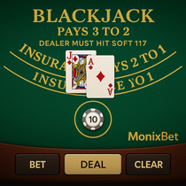 MonixBet - Blackjack Table Game